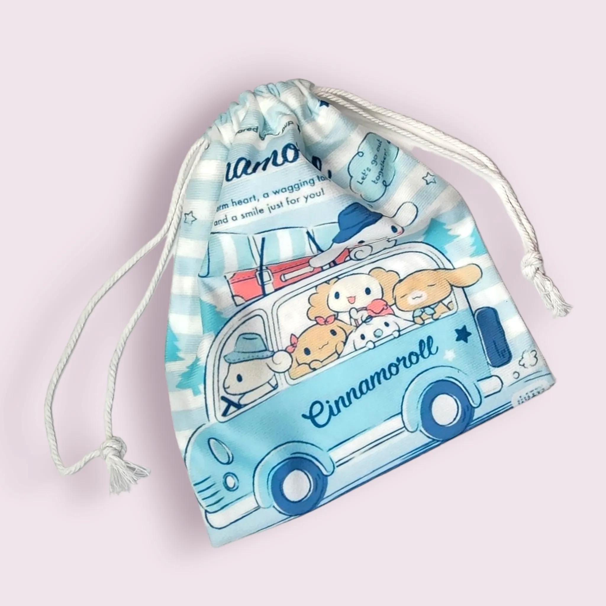 Medium Cinnamoroll Family Soft Drawstring Bag