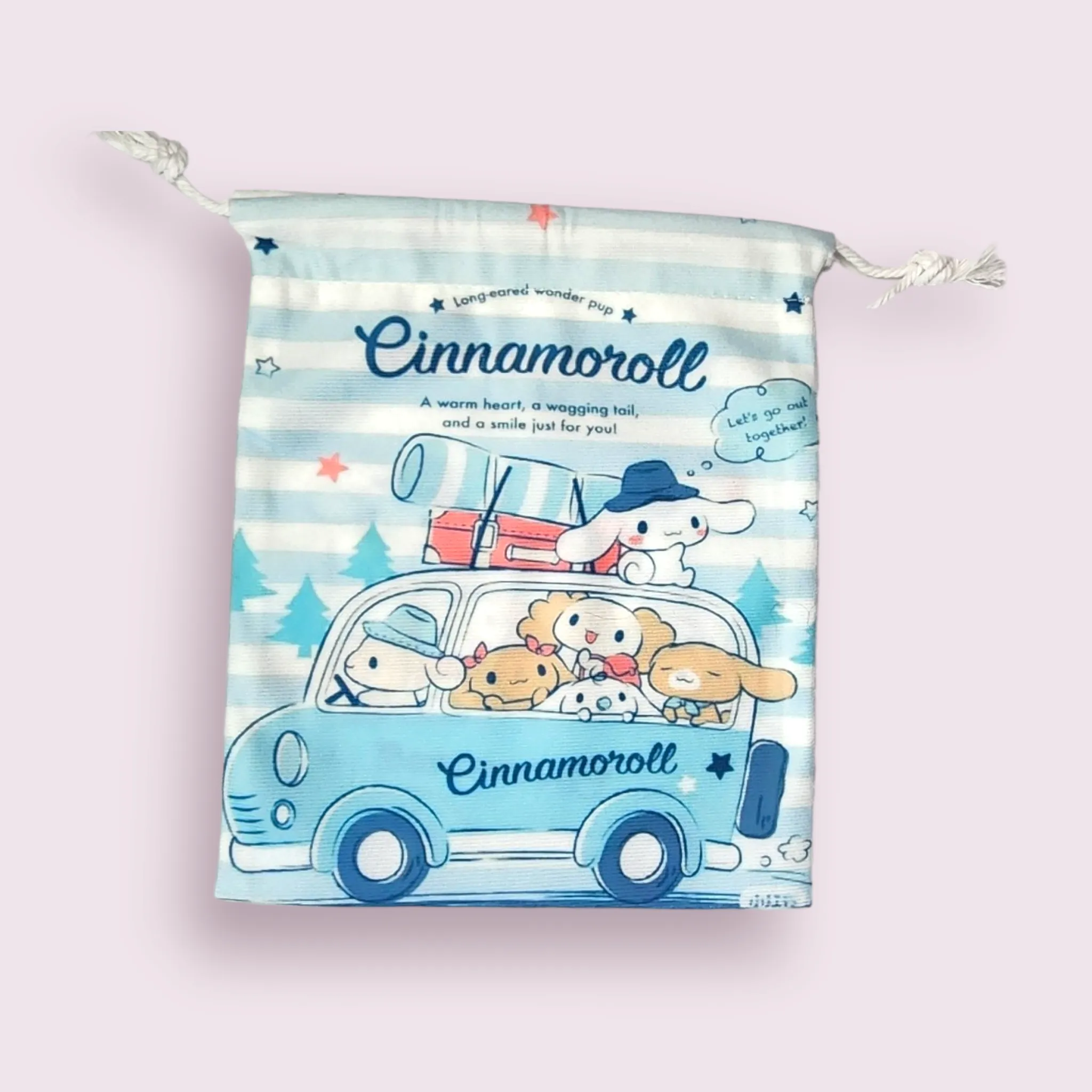 Medium Cinnamoroll Family Soft Drawstring Bag