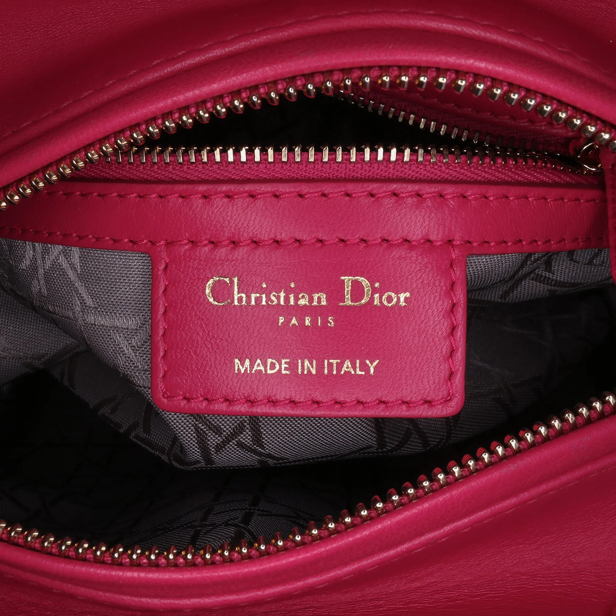 Medium Lambskin Cannage Lady Dior