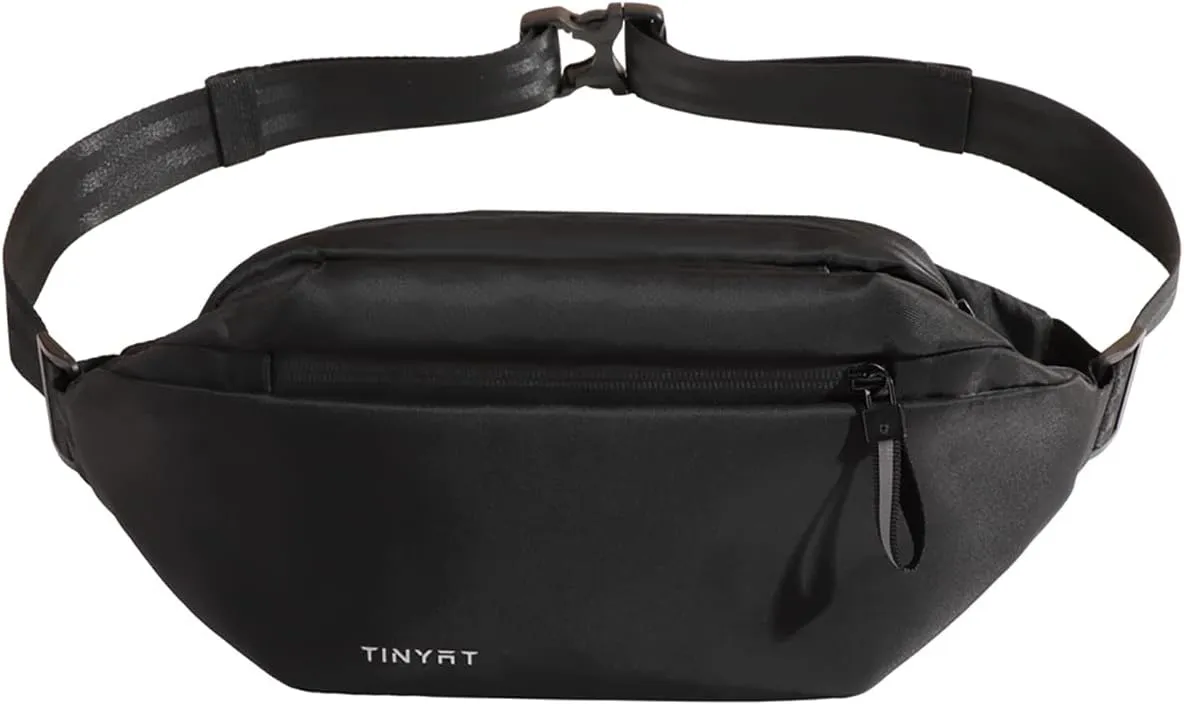 Men Crossbody Bags with Bottle Pocket Large Capacity Sling Pouch Men Hiking Shoulder Bag for Running Sport Travel Cycling