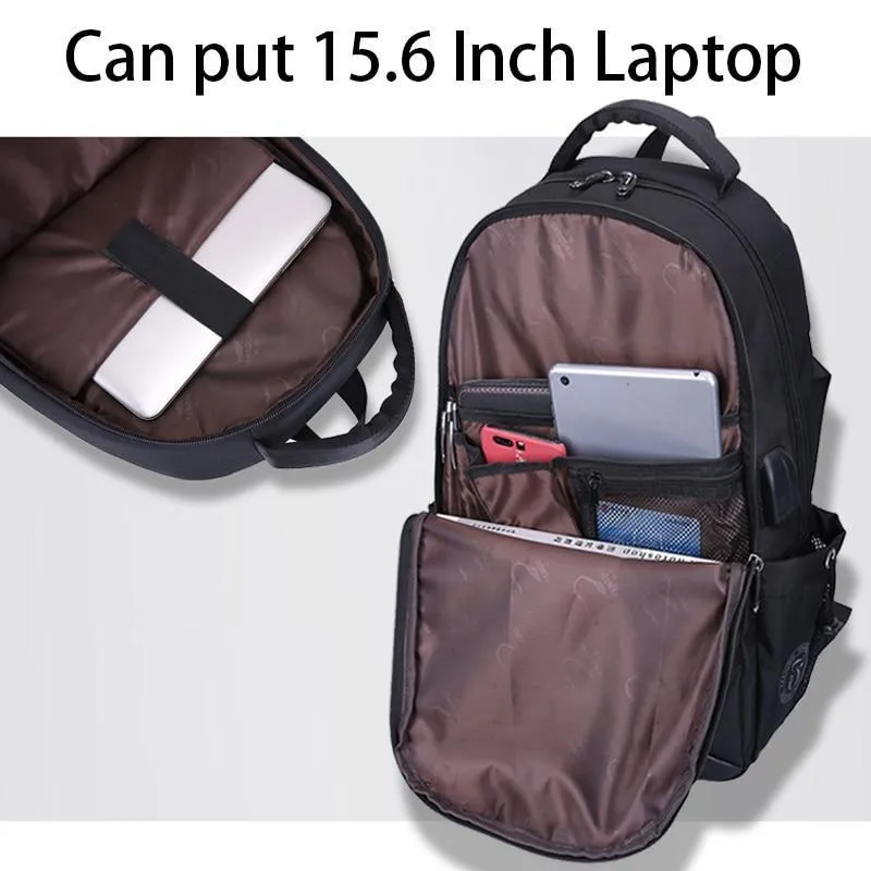Men's Anti Theft Backpack - Large Laptops
