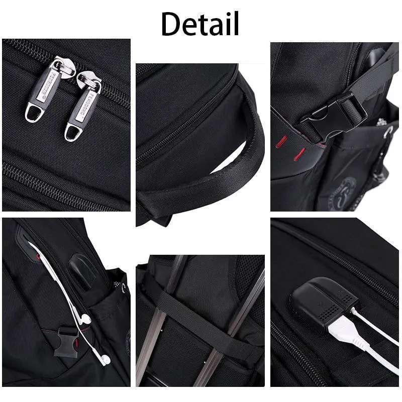 Men's Anti Theft Backpack - Large Laptops