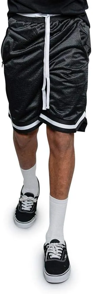 Men's Drawstring Waistband Athletic Basketball Track Shorts