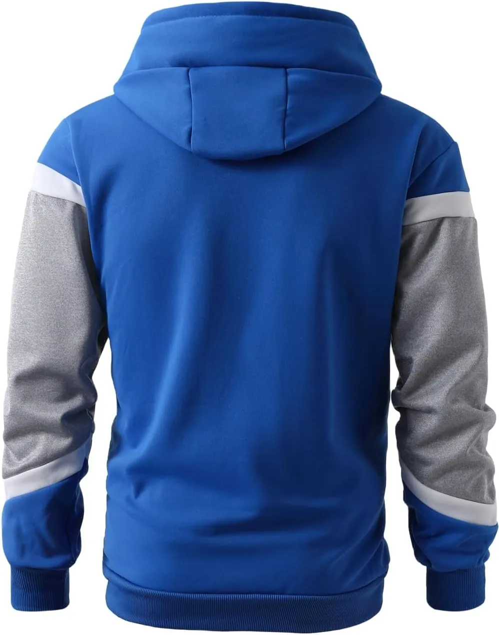 Mens Hoodie Multicolor Panel Sweatshirt Fleece Long Sleeve Sports Tops
