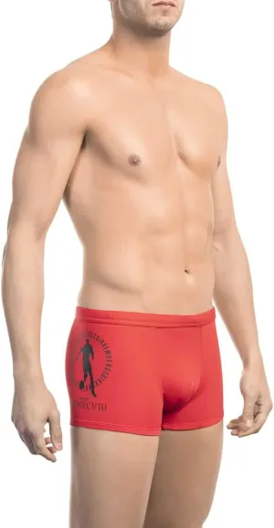 Men's Swim Boxer Stretch Swimming Pool Swimwear Internal Drawstring Article BKK1MTR01 Series Neoclassical PUPINO