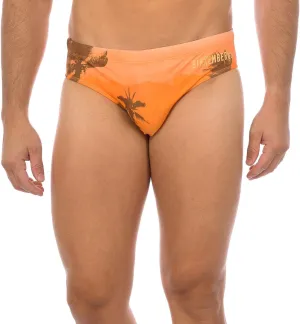 Men's Swim Briefs Swimming Pool Swimwear Internal Drawstring Article BKK2MSP08 Series: Tropical Land Scape