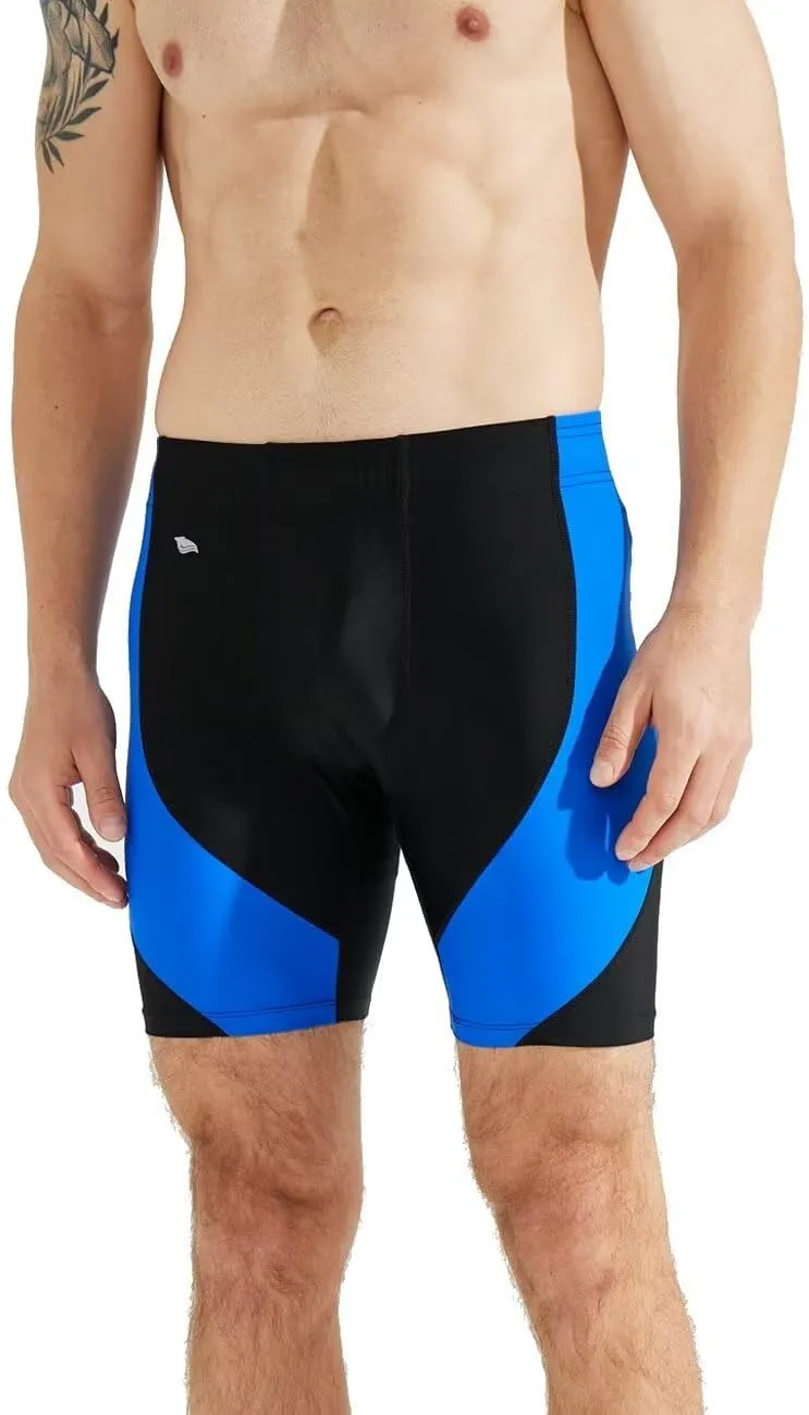 Men's Swim Jammers, Athletic Training Endurance Swimming Swimsuit Jammer Racing Competition Swimwear