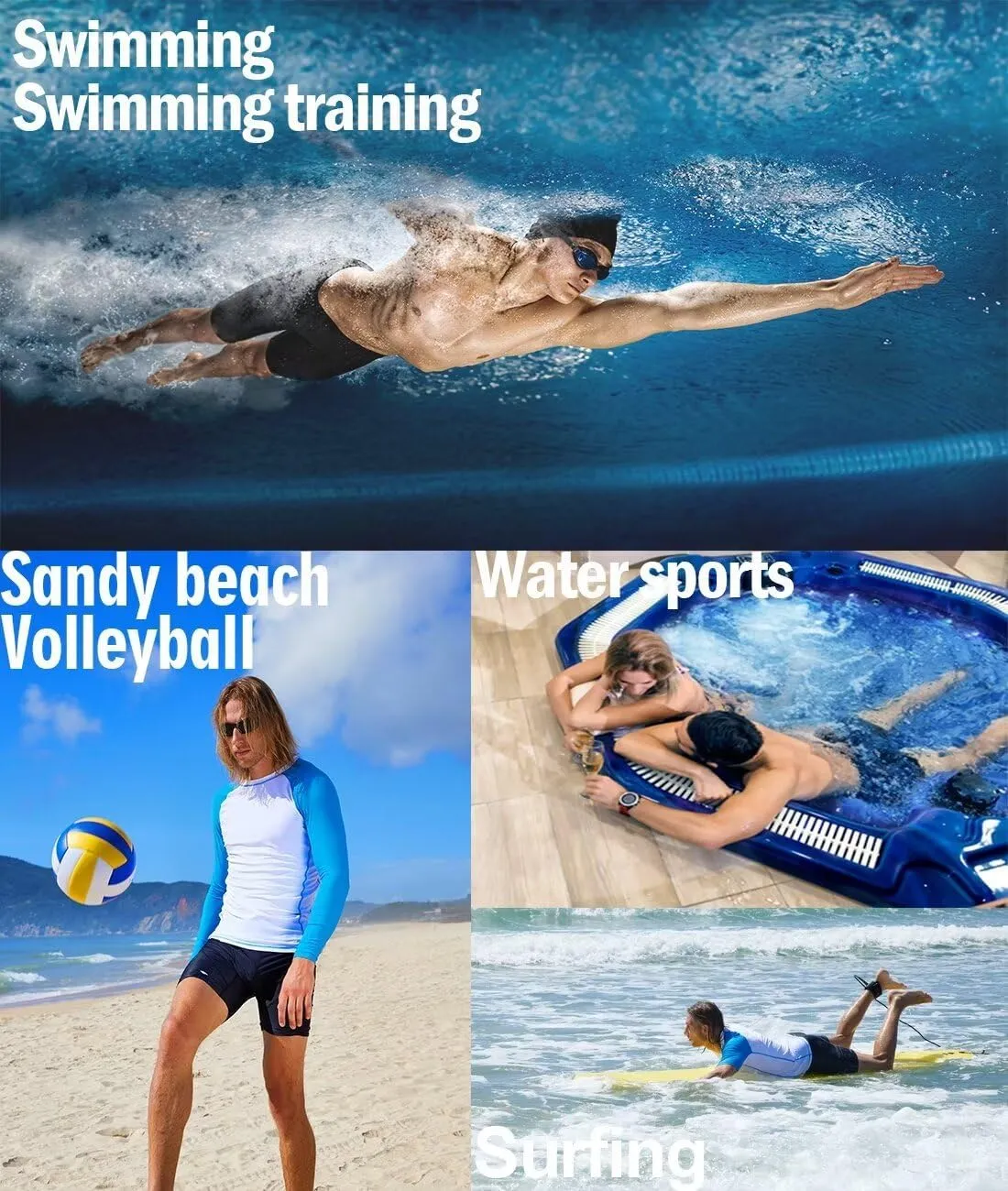Men's Swim Jammers, Athletic Training Endurance Swimming Swimsuit Jammer Racing Competition Swimwear