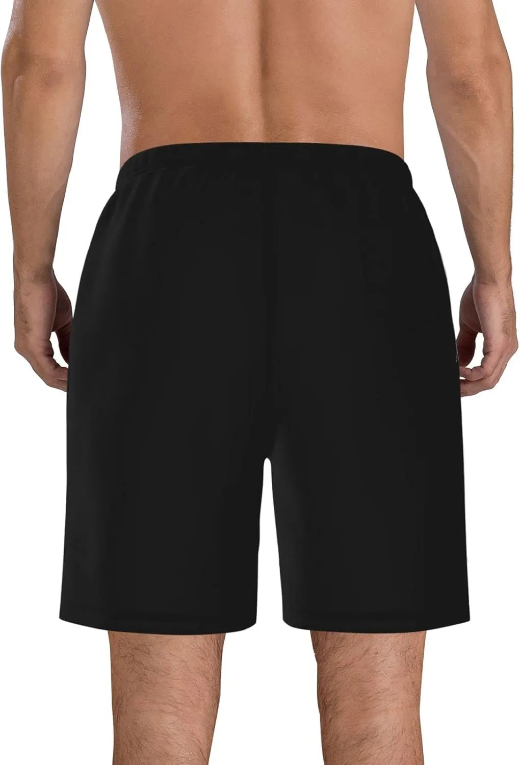 Men's Swim Trunks Beach Shorts Drawstring Quick Dry Running Shorts Comfortable Loose Gym Shorts Swimsuit Pants with Pockets