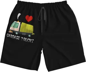 Men's Swim Trunks Beach Shorts Drawstring Quick Dry Running Shorts Comfortable Loose Gym Shorts Swimsuit Pants with Pockets