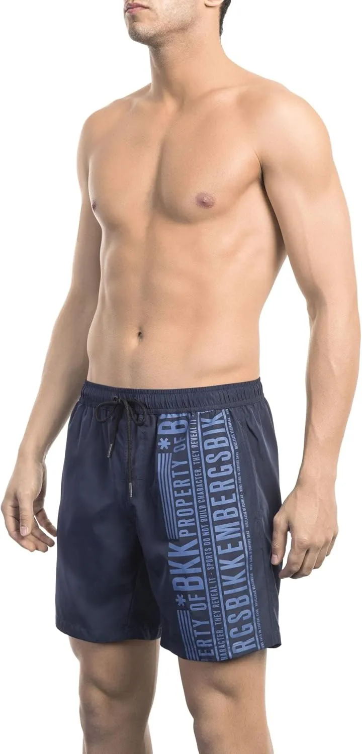 Men's Swimwear Boxer Swimming Pool External Drawstring and Side Pockets Article BKK1MBM08 Series Property BKK