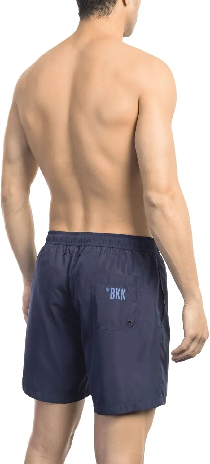 Men's Swimwear Boxer Swimming Pool External Drawstring and Side Pockets Article BKK1MBM08 Series Property BKK