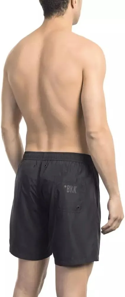 Men's Swimwear Boxer Swimming Pool External Drawstring and Side Pockets Article BKK1MBM08 Series Property BKK