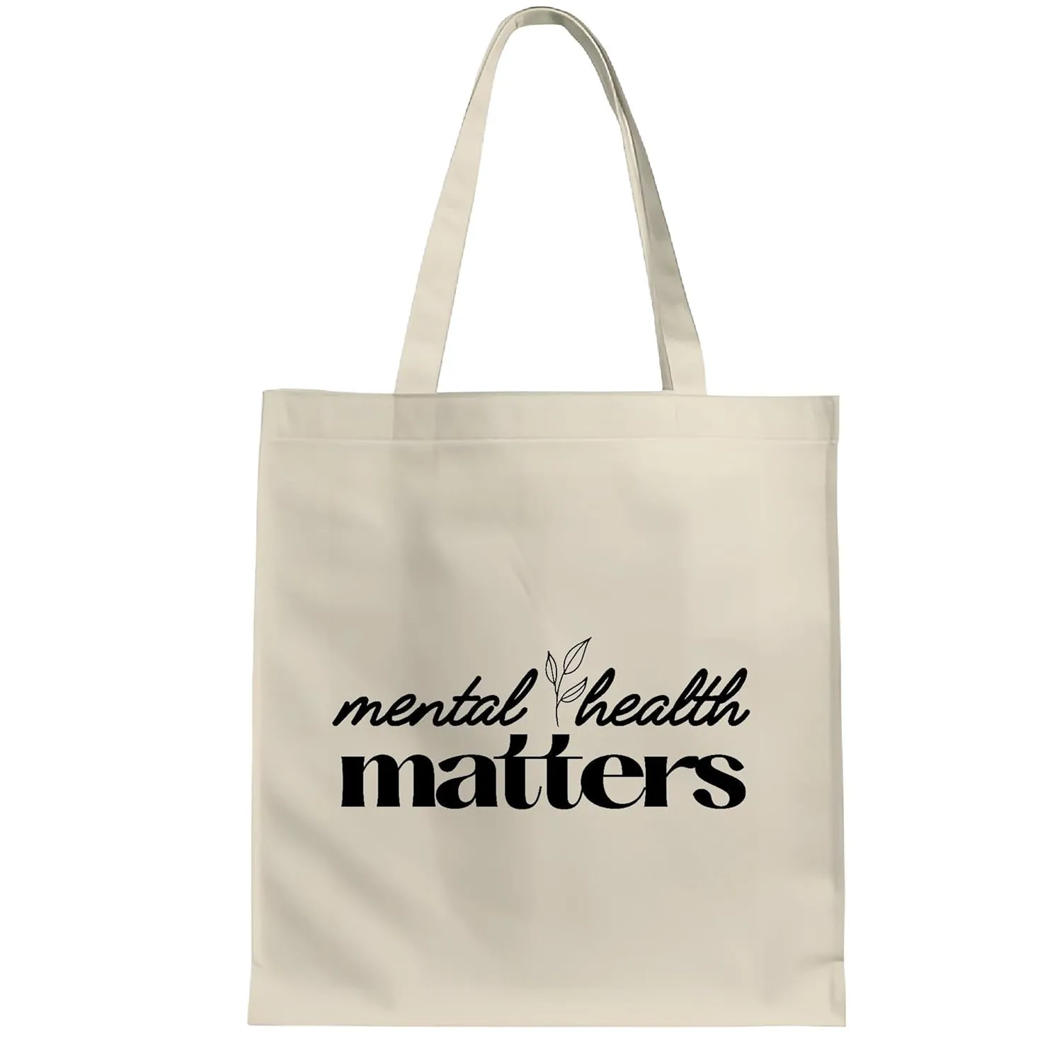 Mental Health Gift Awareness Support the Fight Against Mental Health Disorders Great Gift White Multicolor Canvas Tote Bag