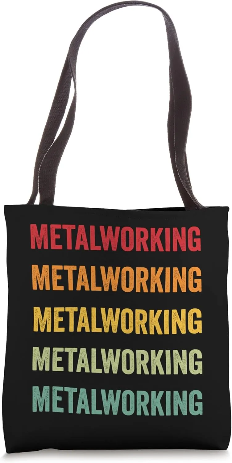 Metalworking Lover, Metalworking Hobbyist, Rainbow Design Tote Bag