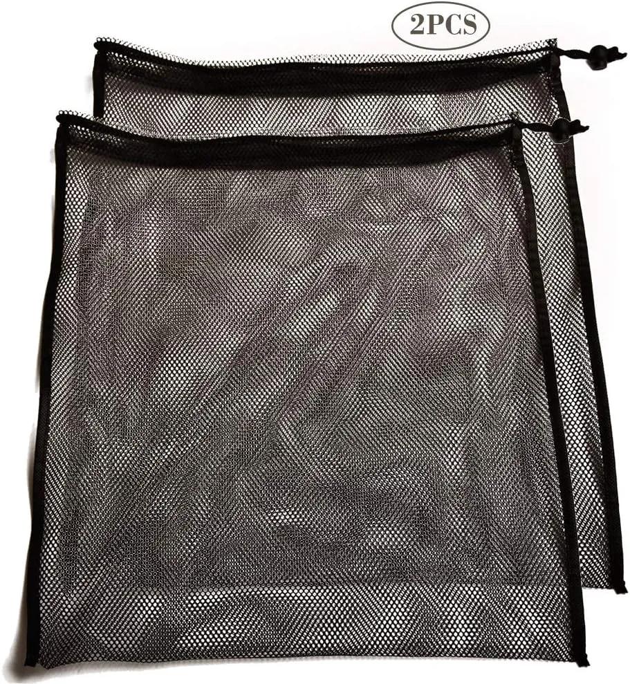 Mike Mesh Equipment Bag Drawstring Storage Ditty Shoe Tennis Ball Bags Stuff Sack for Travel & Outdoor Activity CA