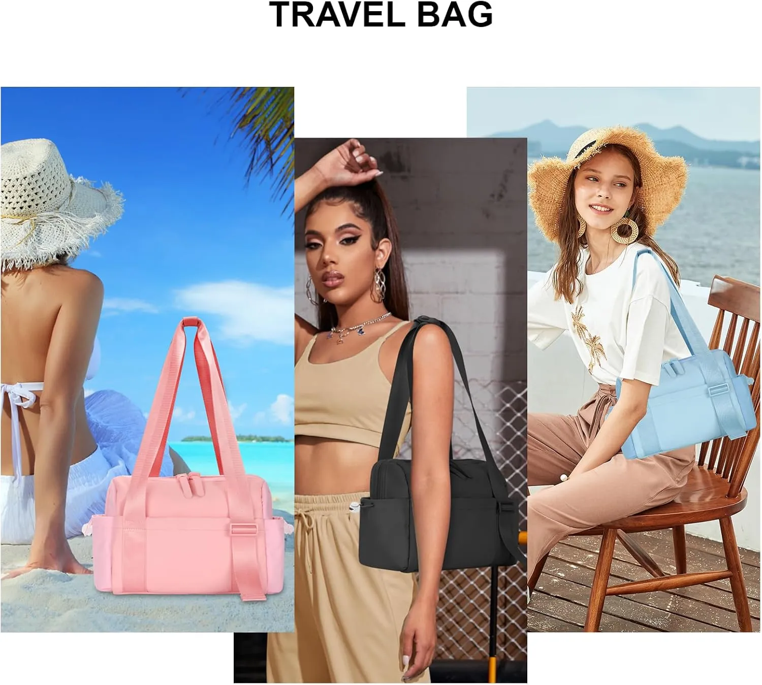 Mini Gym Bag for Women, Small Gym Bag Gym Tote Bag Waterproof Travel Duffel Bag with Wet Compartment, Cute Sports Bag Suitable for Traveling on Weekends (Green)