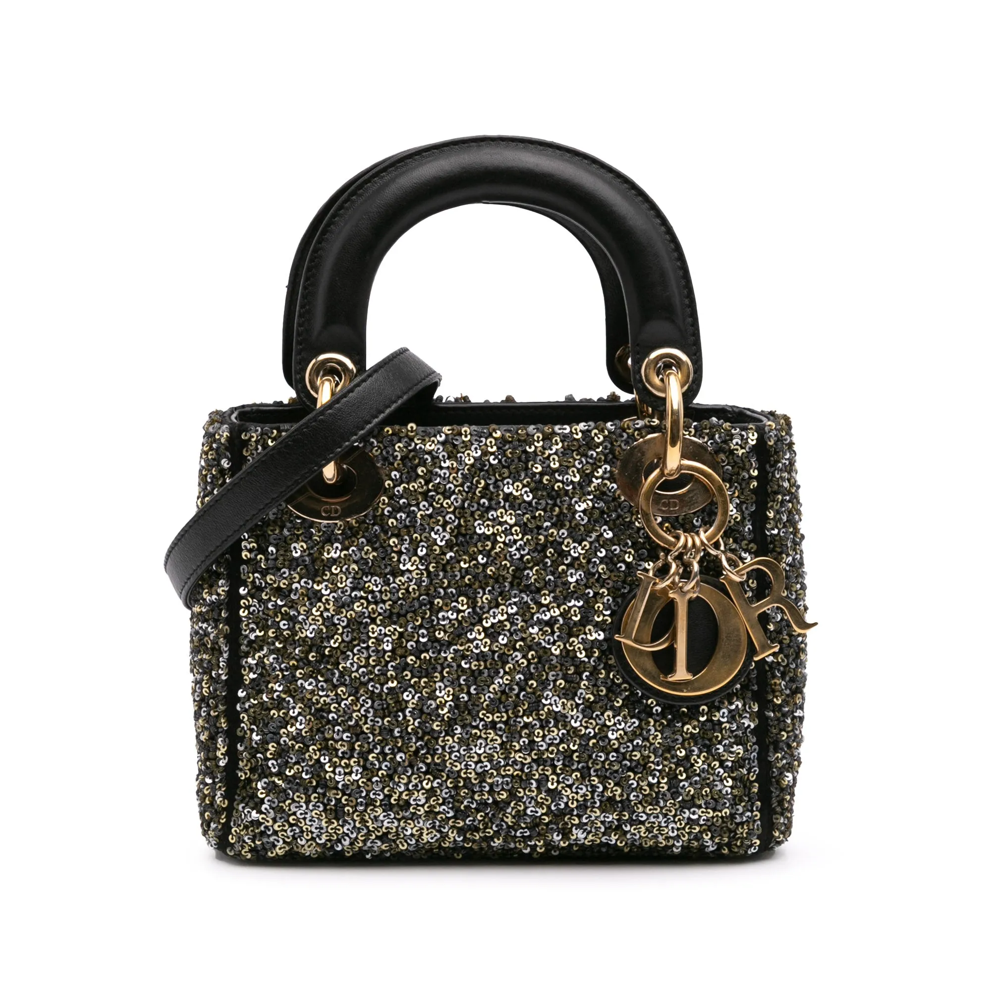 Mini Satin Sequin Embroidered Lady Dior