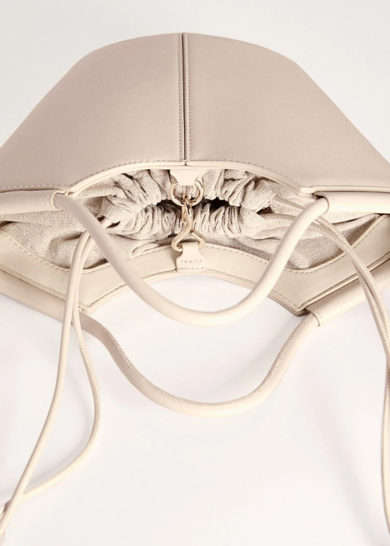 Mini shopper-style shoulder bag