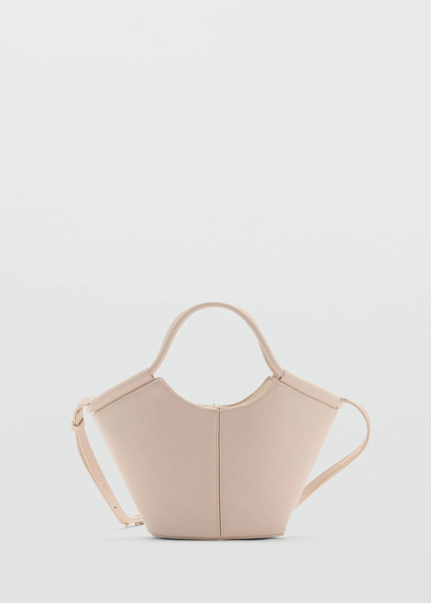 Mini shopper-style shoulder bag