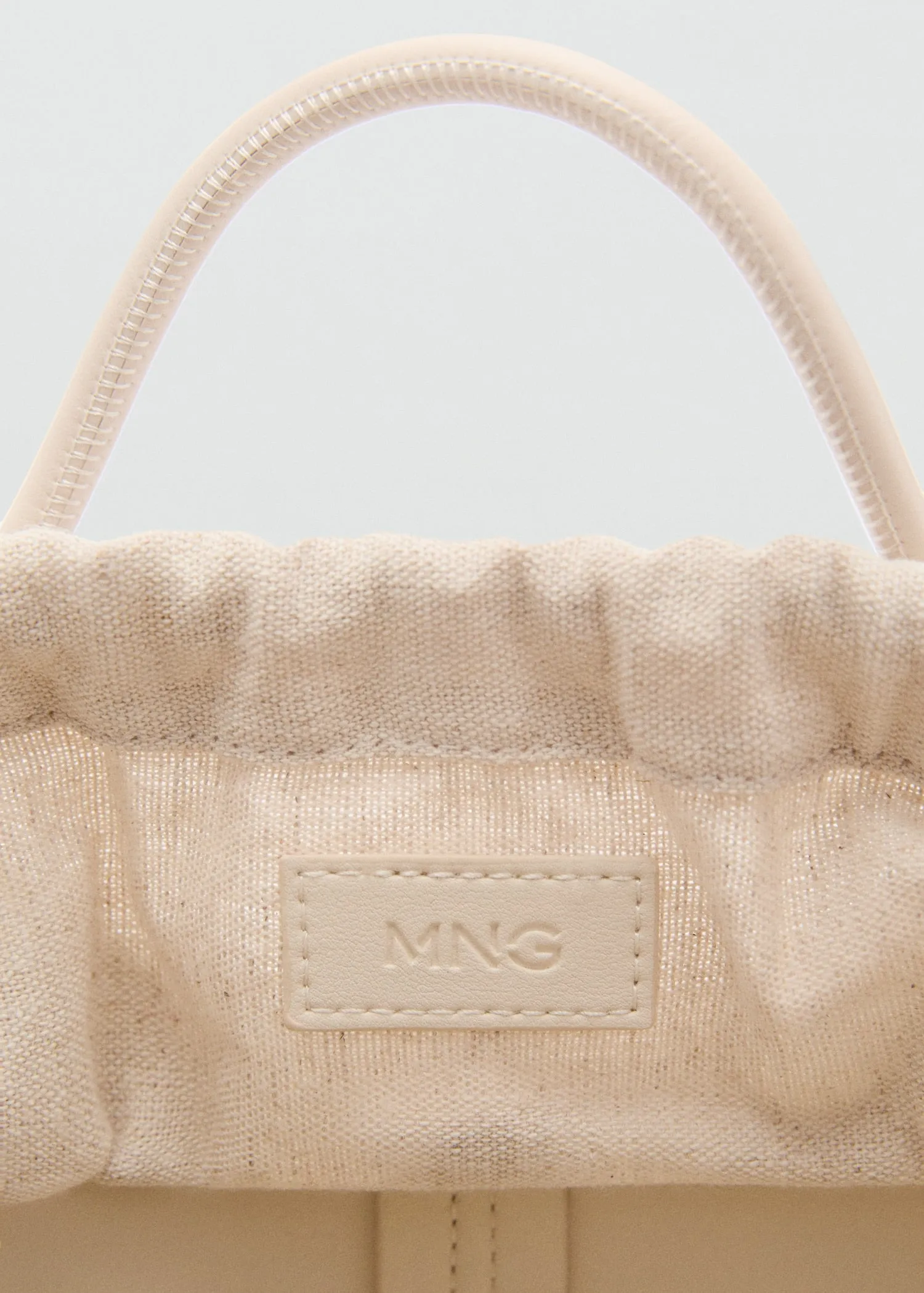 Mini shopper-style shoulder bag