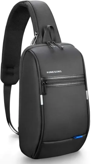 Mini Sling Bag Hiking Daypack for Men, Waterproof Little Crossbody Travel Shoulder Bag, Small Anti-Theft Backpack Camping Bag for Traveling, Leisure, Commuting, Fit for 9.7"ipad Black…