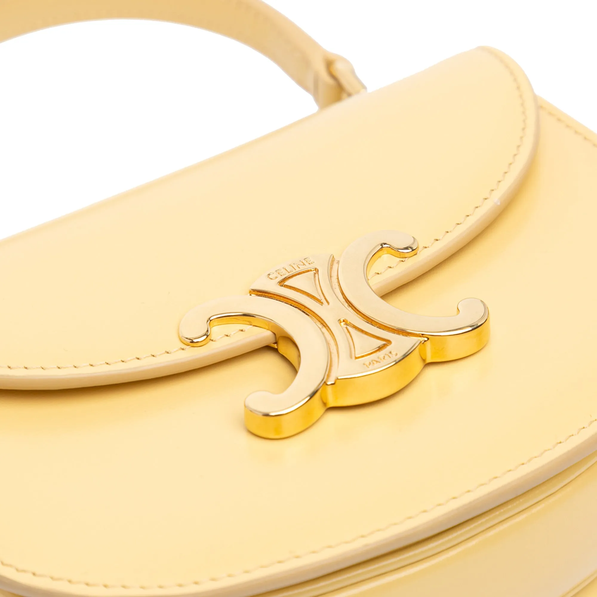 Mini Triomphe Leather Besace Clea Satchel