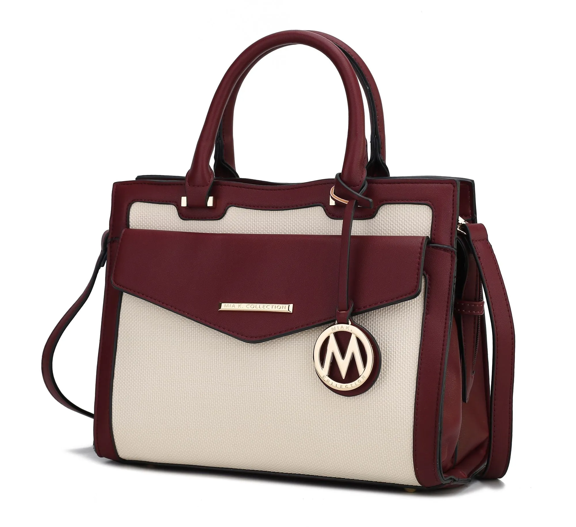 MKF Collection Alyssa Satchel Handbag Vegan Leather Women by Mia k