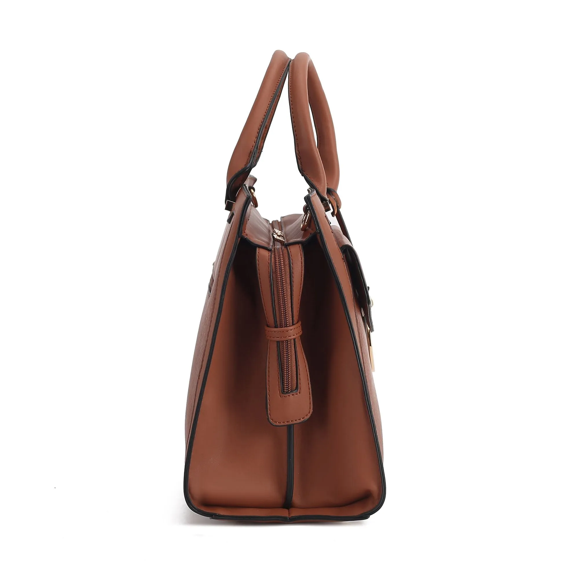MKF Collection Alyssa Satchel Handbag Vegan Leather Women by Mia k