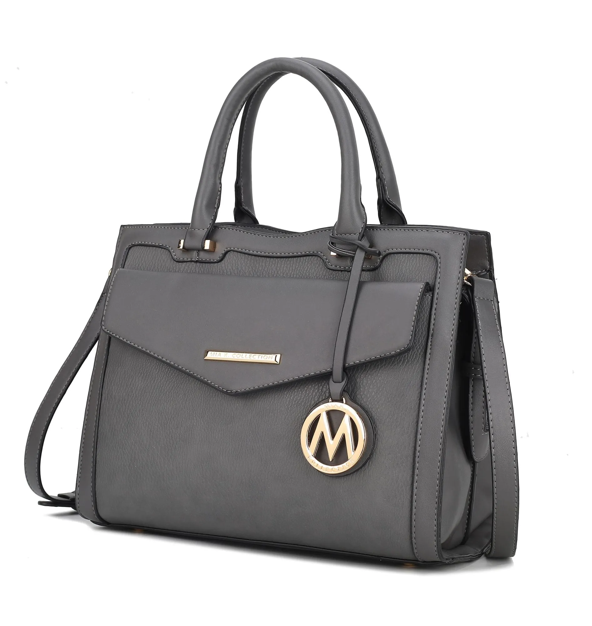 MKF Collection Alyssa Satchel Handbag Vegan Leather Women by Mia k