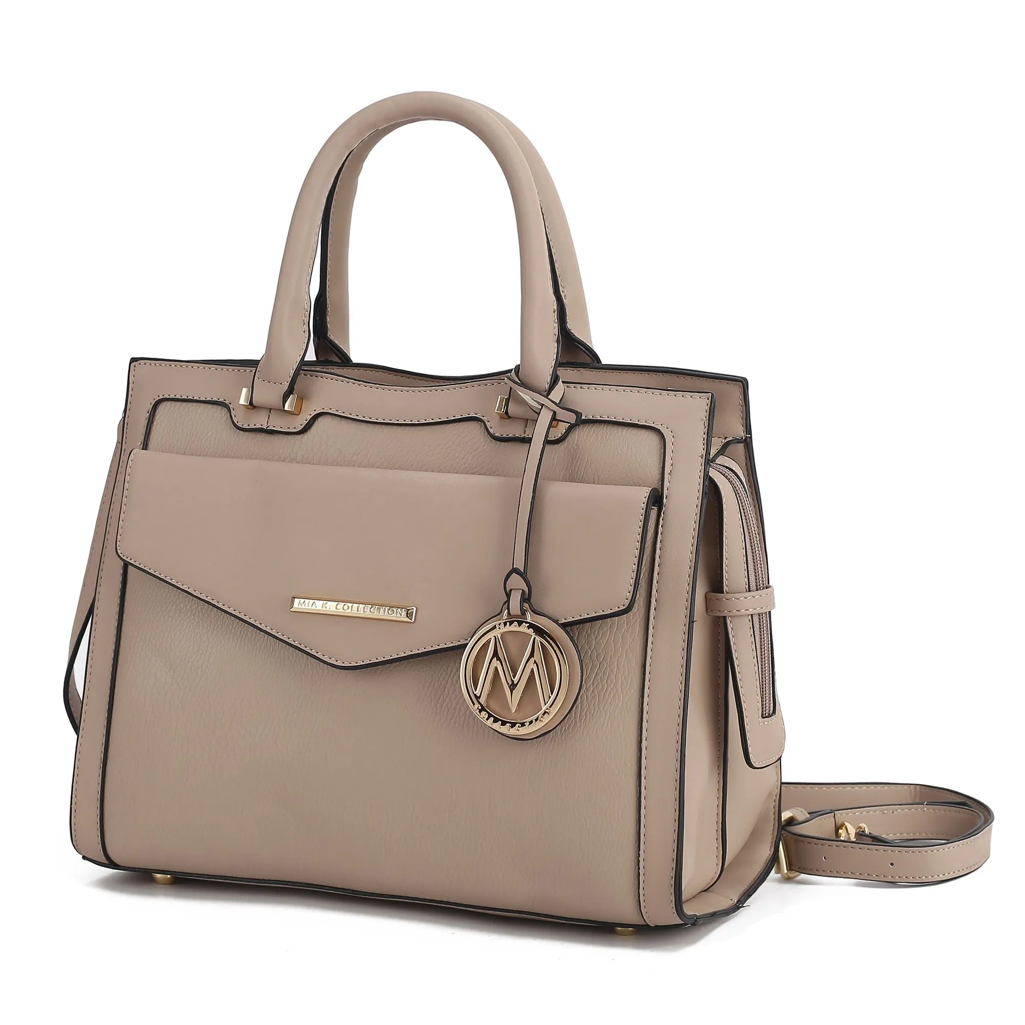 MKF Collection Alyssa Satchel Handbag Vegan Leather Women by Mia k