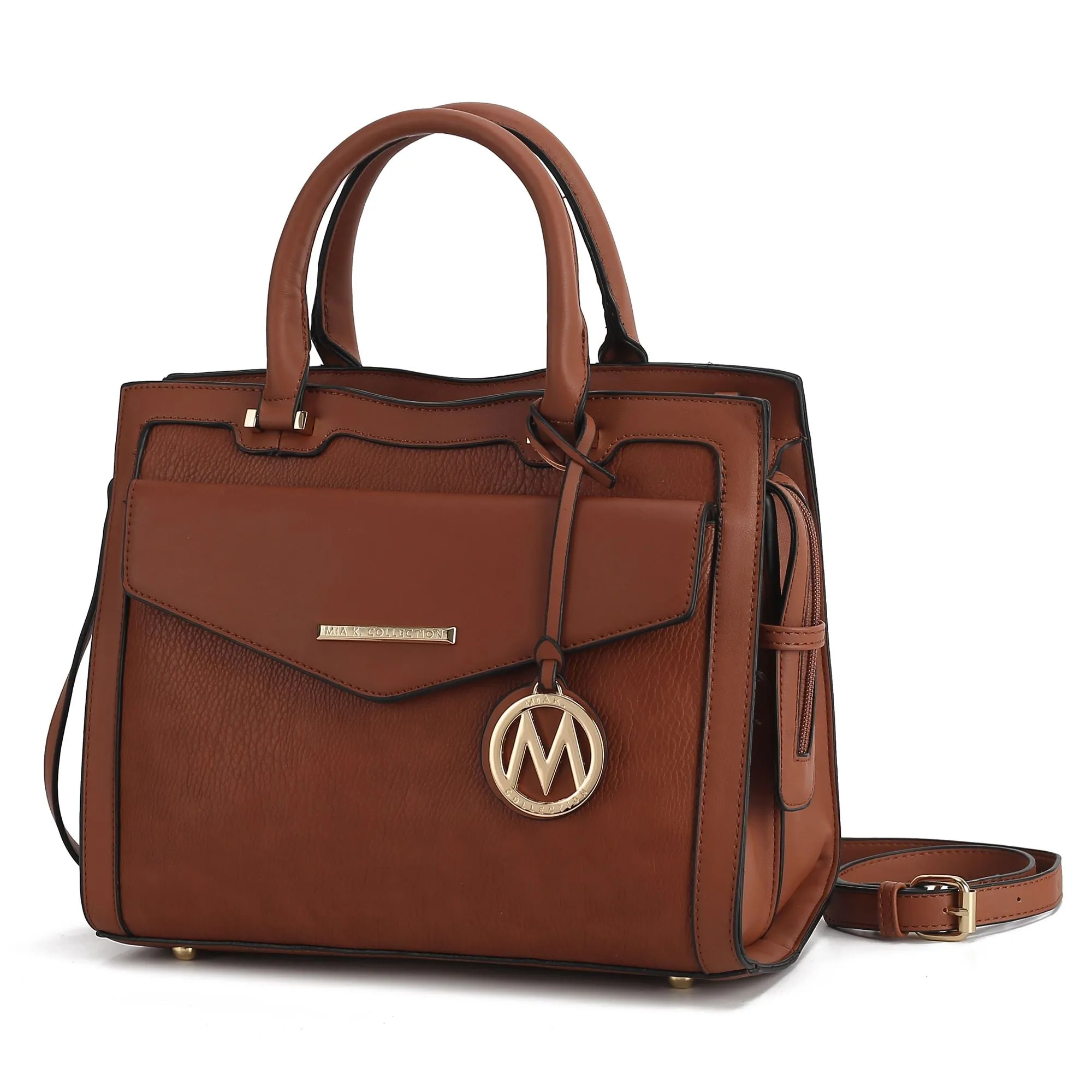 MKF Collection Alyssa Satchel Handbag Vegan Leather Women by Mia k