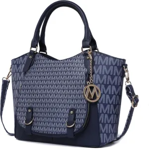 MKF Collection Shoulder Bag for Women, PU Leather Pocketbook Top-Handle Crossbody Purse Tote Satchel Handbag By Mia K