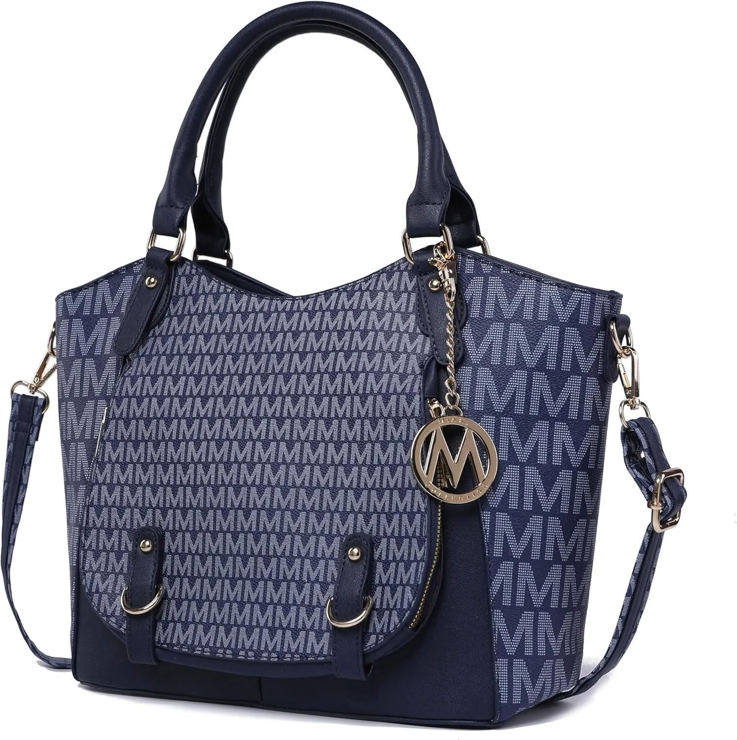 MKF Collection Shoulder Bag for Women, PU Leather Pocketbook Top-Handle Crossbody Purse Tote Satchel Handbag By Mia K
