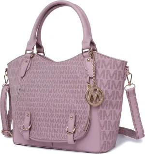 MKF Collection Shoulder Bag for Women, PU Leather Pocketbook Top-Handle Crossbody Purse Tote Satchel Handbag By Mia K