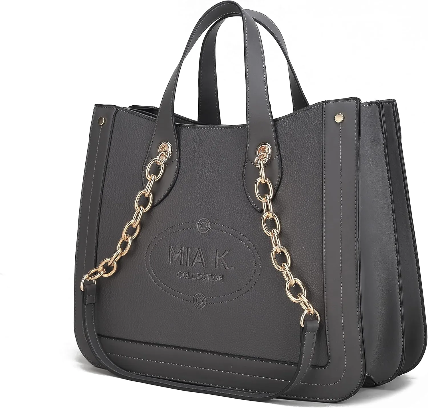 MKF Collection Tote Bag for Women, Vegan Leather Top-Handle Shoulder bag Purse Tote Satchel Handbag