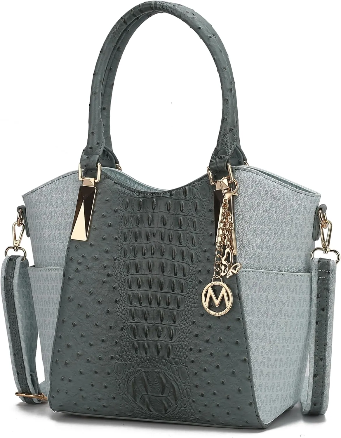MKF Collection Tote Satchel Handbag for Women: PU Leather Shoulder Bag – Top-Handle Purse, Ladies Pocketbook By Mia K