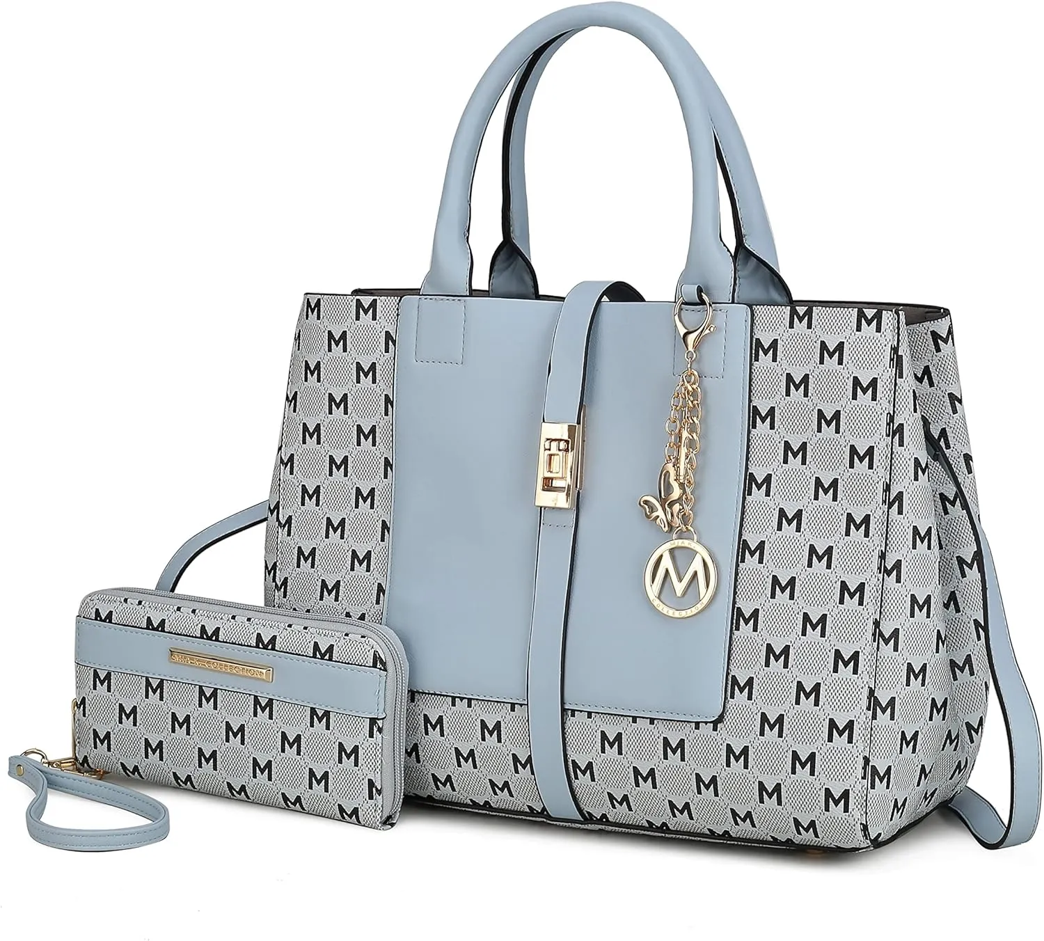 MKF Collection Women's Tote Bag with Wristlet Wallet, Vegan Leather Satchel Handbag by Mia K