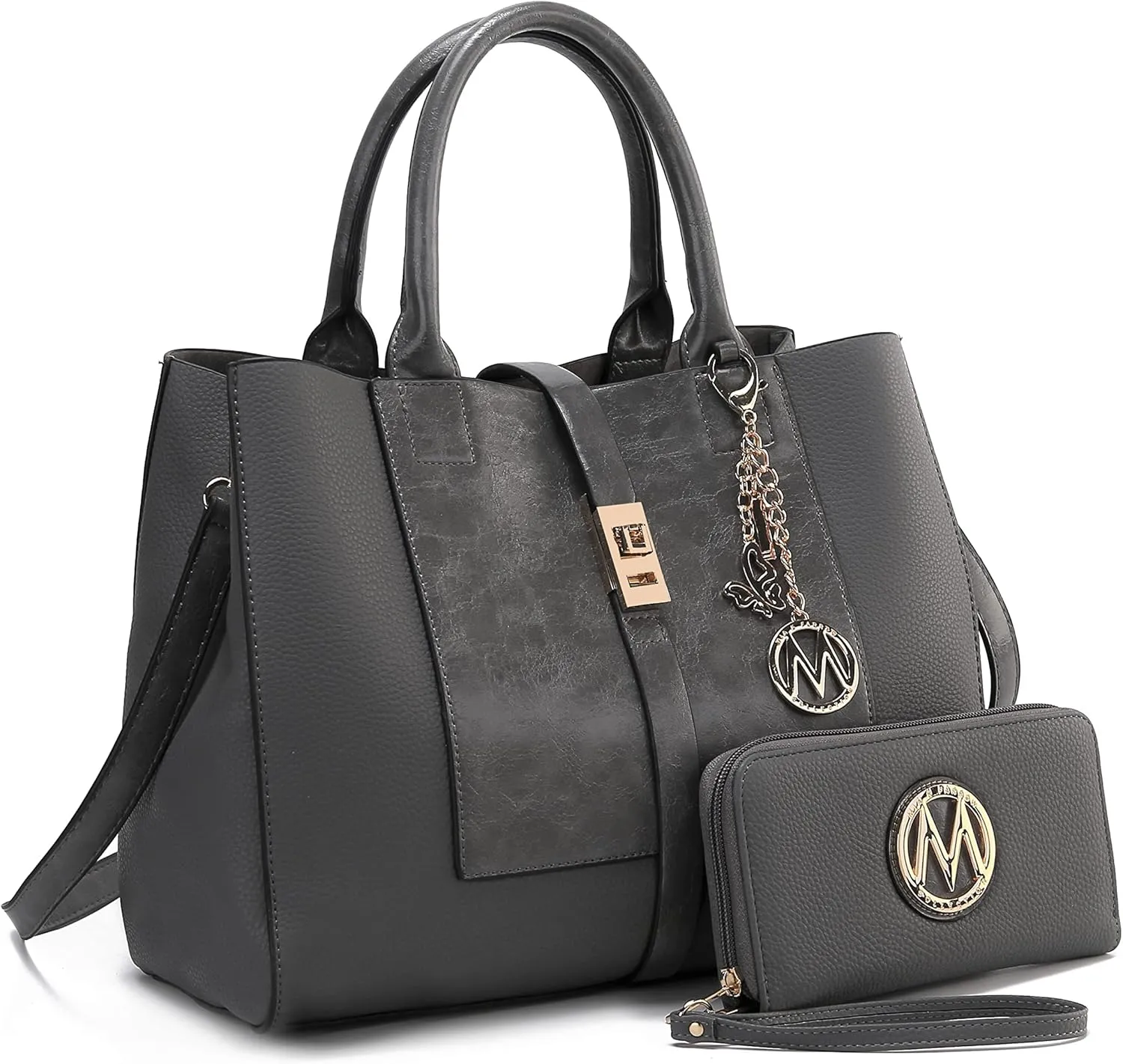 MKF Collection Women's Tote Bag with Wristlet Wallet, Vegan Leather Satchel Handbag by Mia K