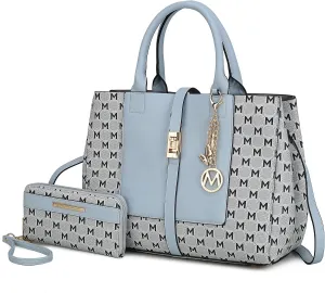 MKF Collection Women's Tote Bag with Wristlet Wallet, Vegan Leather Satchel Handbag by Mia K