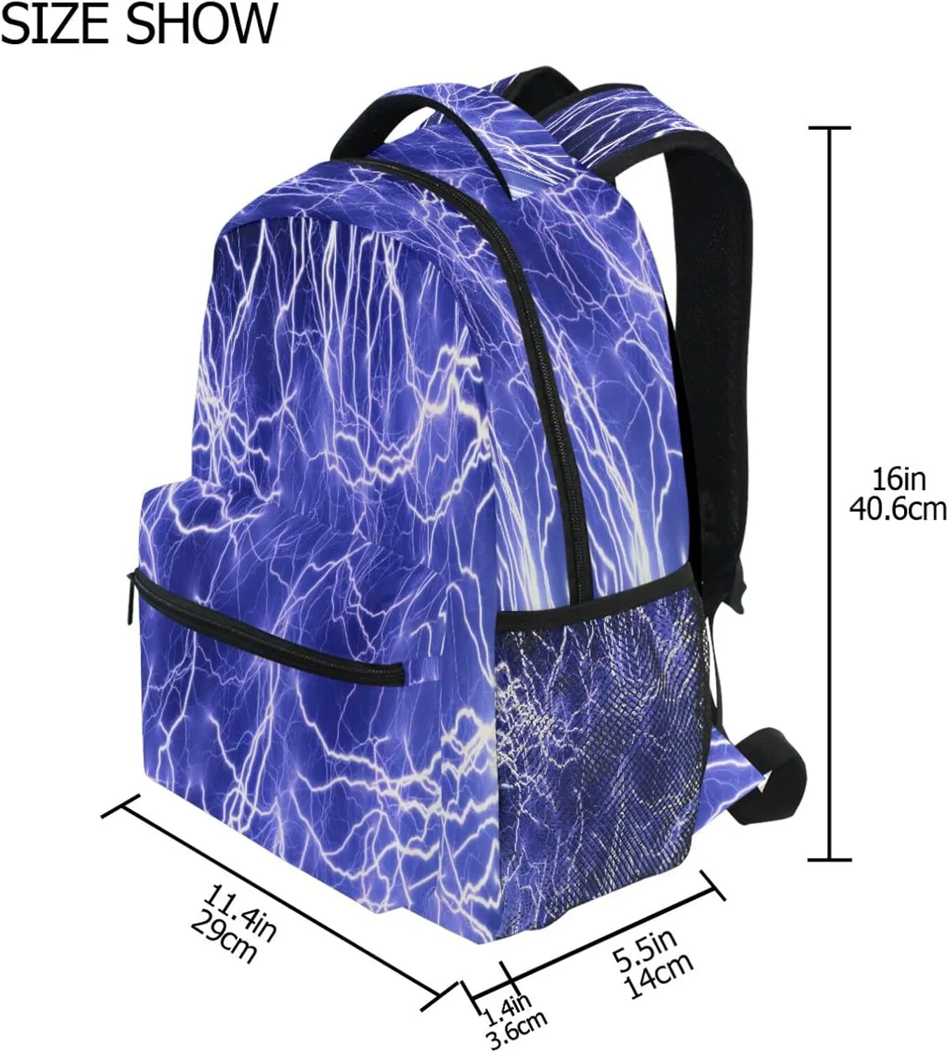 MNSRUU Lightning School Backpack for Kids 5-12 yrs,Lightning Backpack Kindergarten School Bag