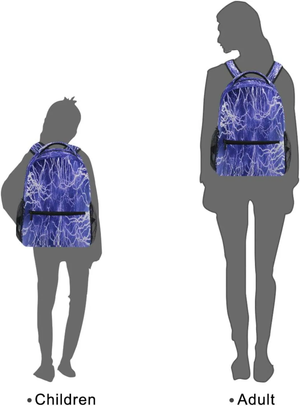 MNSRUU Lightning School Backpack for Kids 5-12 yrs,Lightning Backpack Kindergarten School Bag