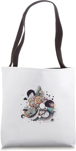 Modern Art Design AI Generated Tote Bag