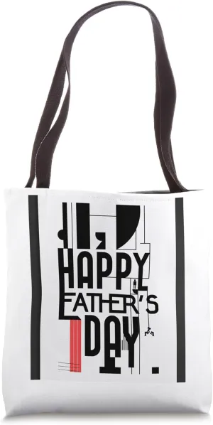 Modern Minimalist, Happy Father’s Day, Typography Design Tote Bag
