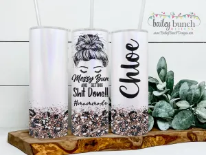 #MOMMODE Leopard Shimmer Glitter Tumbler TUMBMOMMODE0520