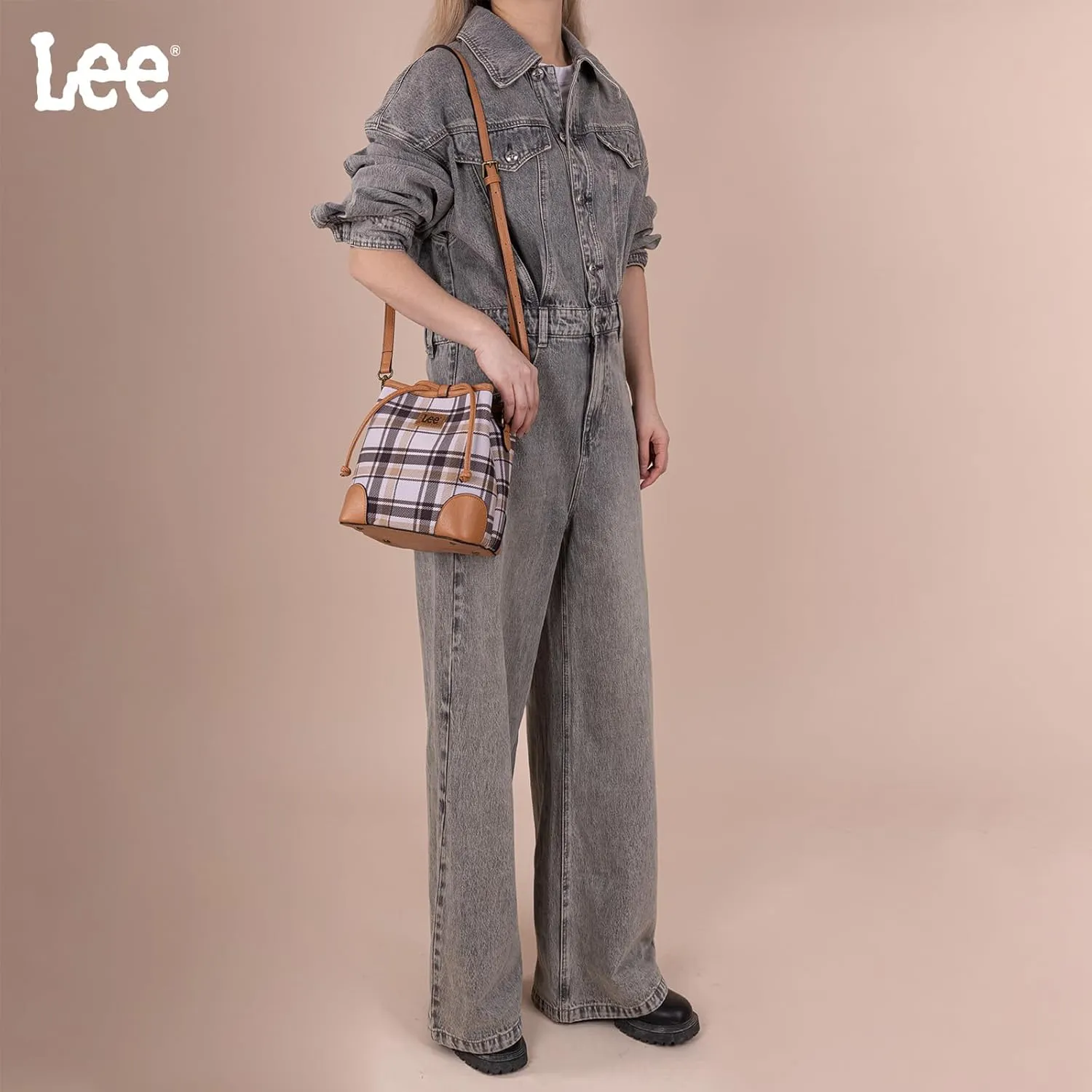 Montana West x Lee Bucket Bags for Women Drawstring Hobo Bags with Crossbody Strap