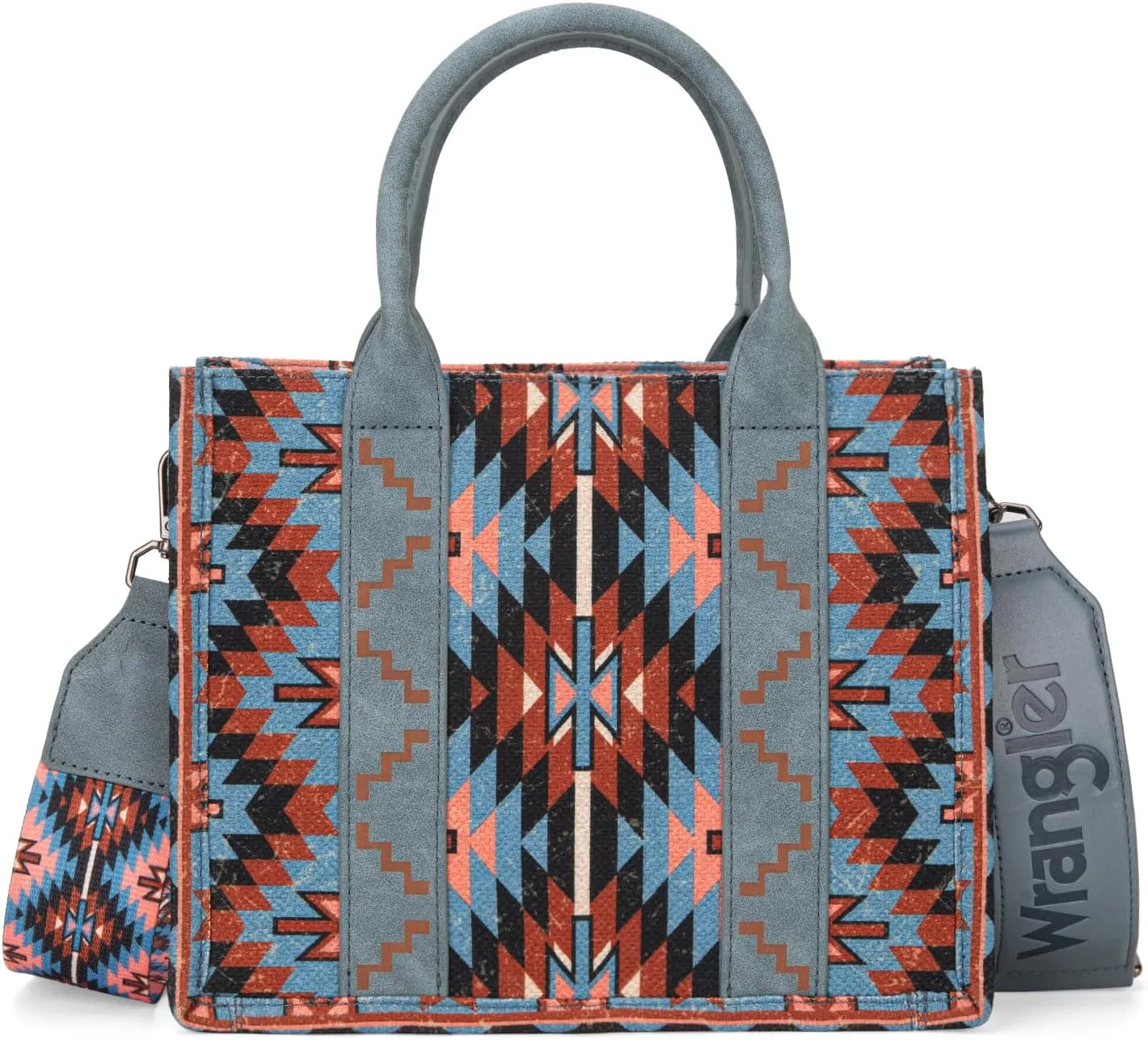 Montana West X Wrangler Tote Bag for Women Boho Aztec Shoulder Purse Top Handle Satchel Handbag