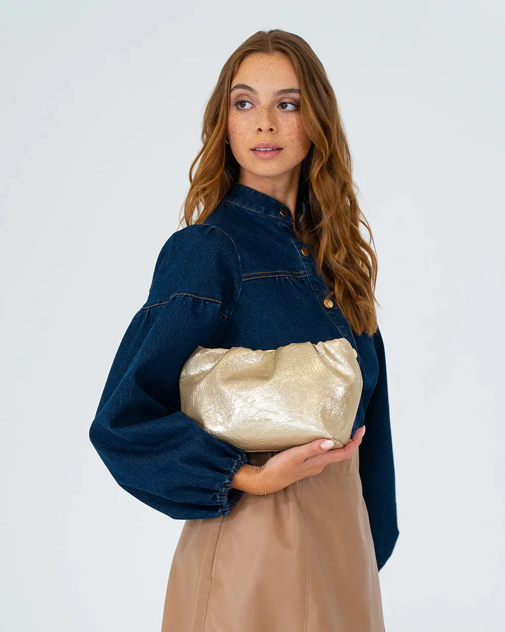 Monty Bag - Gold Crinkle