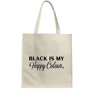 Moody Attitude Gift for Alternative Women into Metal and Rock Music Natural White Multicolor Canvas Tote Bag