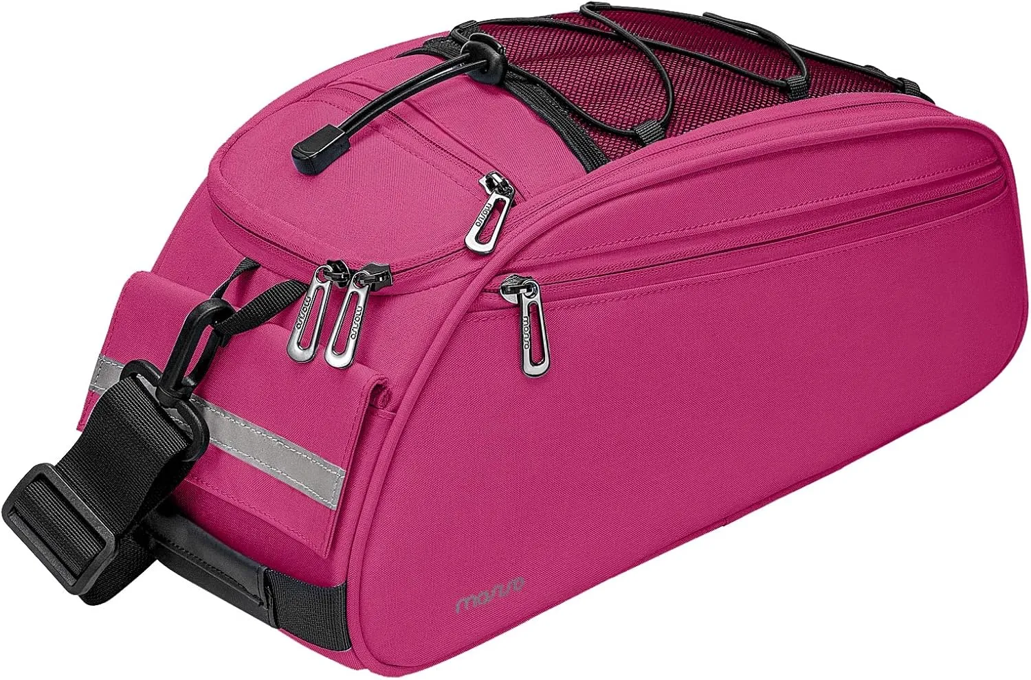 MOSISO Bike Rack Bag, Waterproof Bicycle Trunk Pannier Rear Seat Pouch Cycling Bike Carrier Backseat Storage Luggage Saddle Shoulder Bag